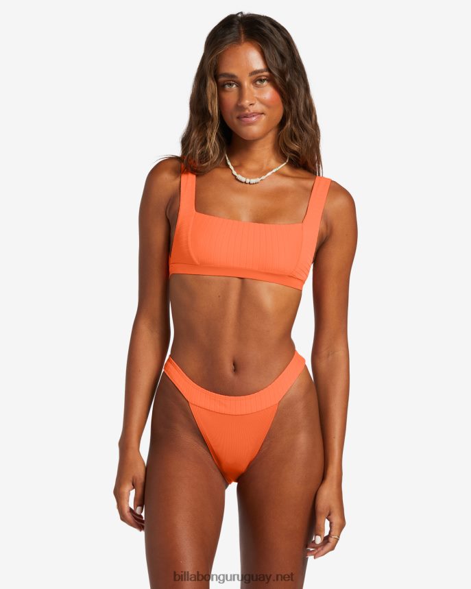 Braguitas de bikini Hike con bandas alineadas mujer melocotón poppin DR68441234 Billabong