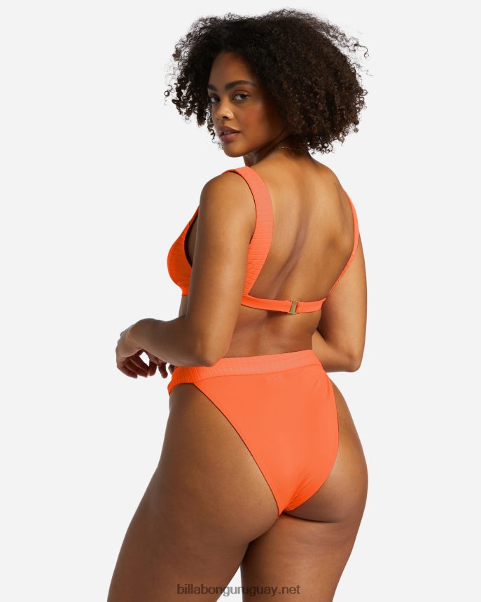 Braguitas de bikini Hike con bandas alineadas mujer melocotón poppin DR68441234 Billabong