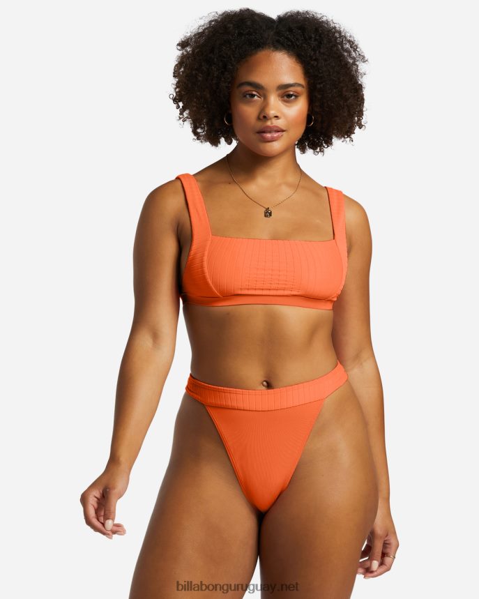 Braguitas de bikini Hike con bandas alineadas mujer melocotón poppin DR68441234 Billabong