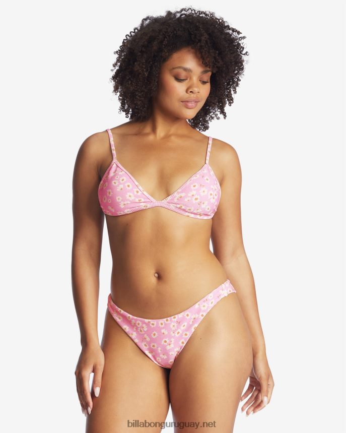 Braguitas de bikini de talle bajo con tanga Daisy Craze mujer mujer Rosa DR68441667 Billabong