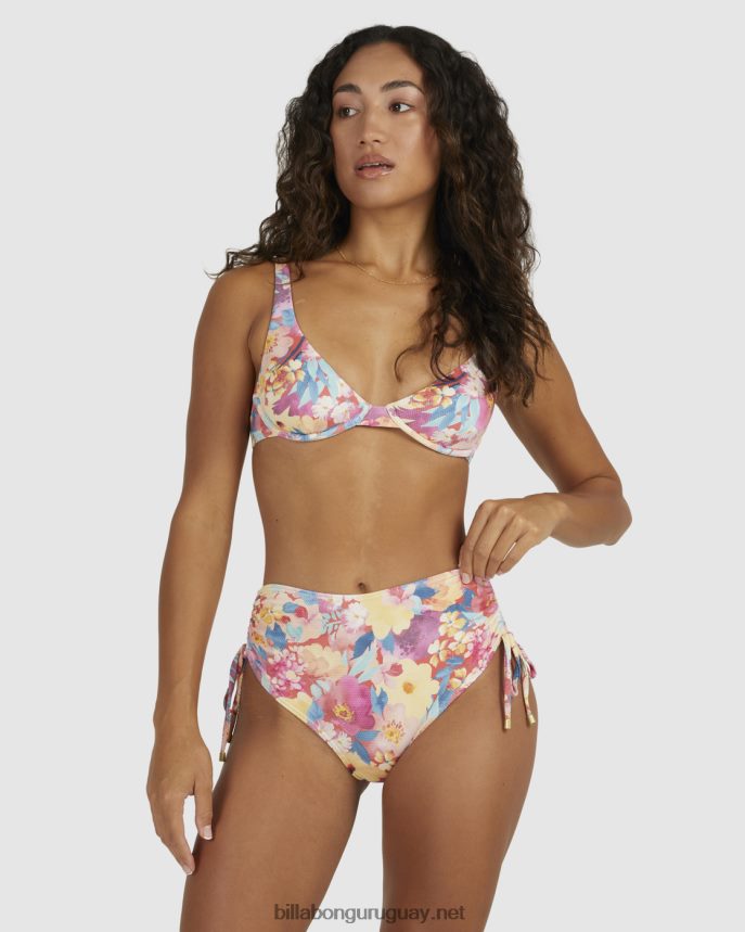 Braguitas de bikini retro fruncidas Summer Bliss mujer rojo DR68441518 Billabong