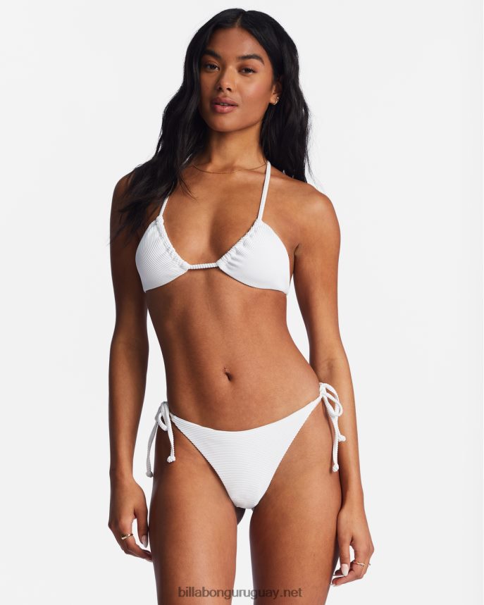 Braguitas de bikini tipo tanga con lazo lateral tanlines mujer blanco DR68441302 Billabong