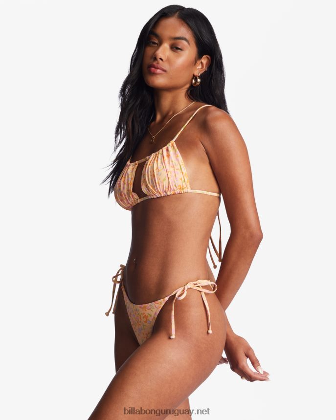braguitas de bikini con lazo lateral maya de sweet oasis mujer néctar lavado DR68441417 Billabong