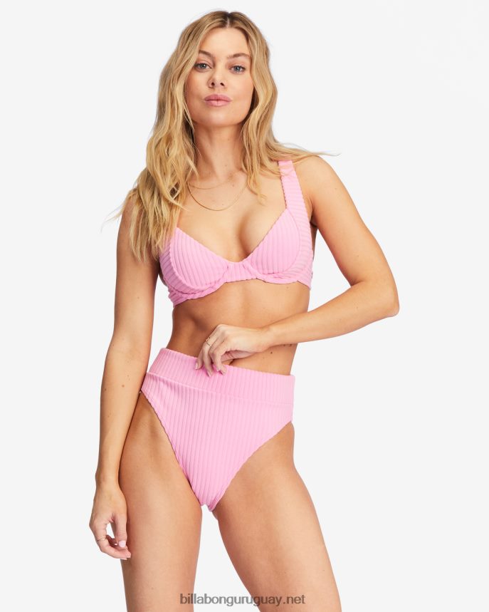 braguitas de bikini con tiro alto mujer cielos rosas DR68441522 Billabong