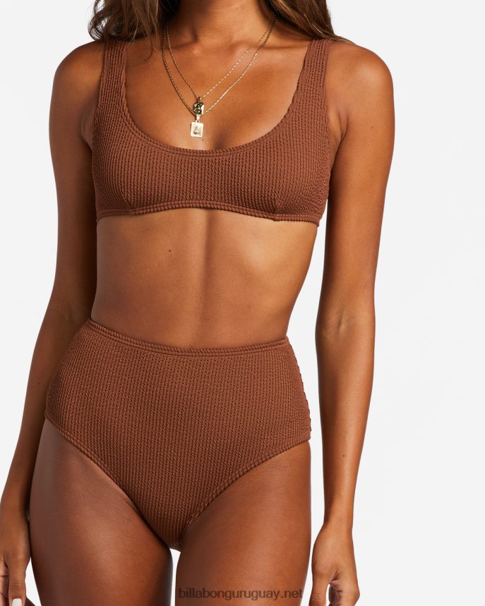 braguitas de bikini de cintura alta de verano mujer coco tostado DR68441249 Billabong