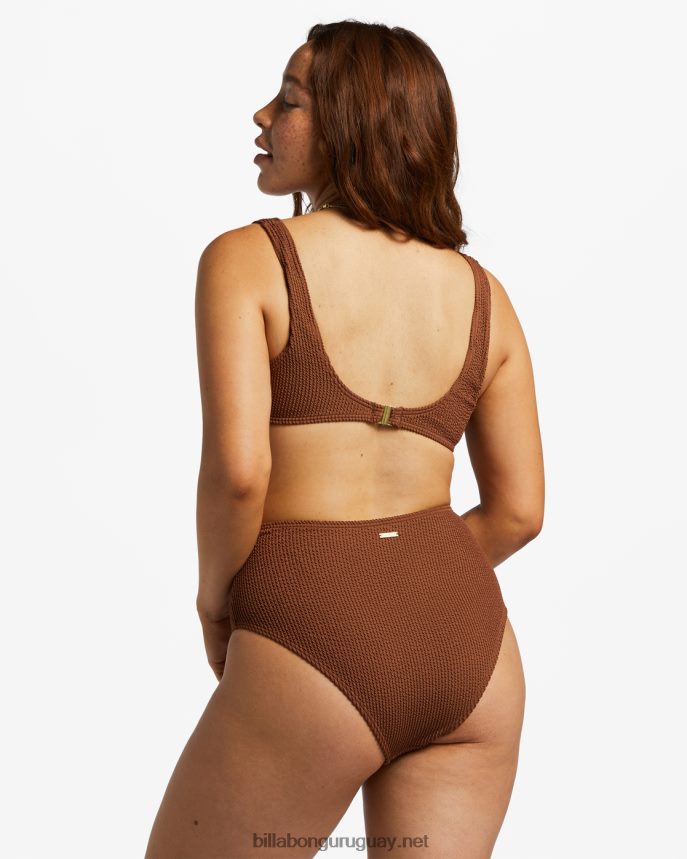 braguitas de bikini de cintura alta de verano mujer coco tostado DR68441249 Billabong