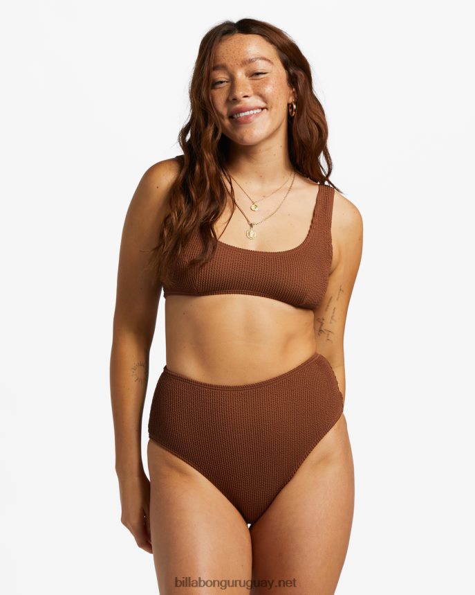 braguitas de bikini de cintura alta de verano mujer coco tostado DR68441249 Billabong
