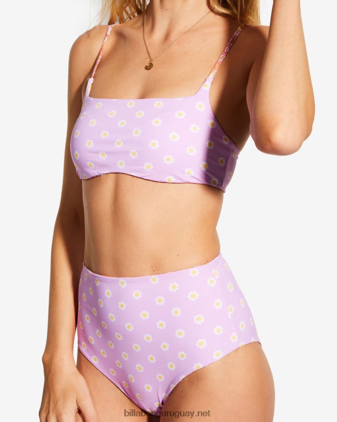 braguitas de bikini de pernera alta reversibles hi retro de billabong x smiley good times mujer multi DR68441473