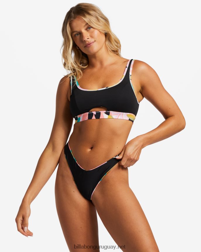 braguitas de bikini de pierna alta upf 50 a/div mujer negro DR68441348 Billabong