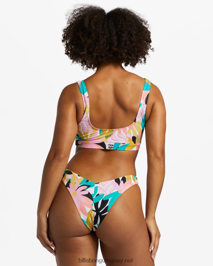 braguitas de bikini de pierna alta upf 50 a/div mujer negro multi DR68441271 Billabong