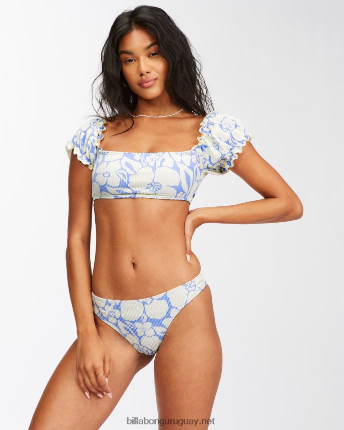 braguitas de bikini de talle bajo Beyond the Blue Isla mujer cristal de sal DR68441616 Billabong