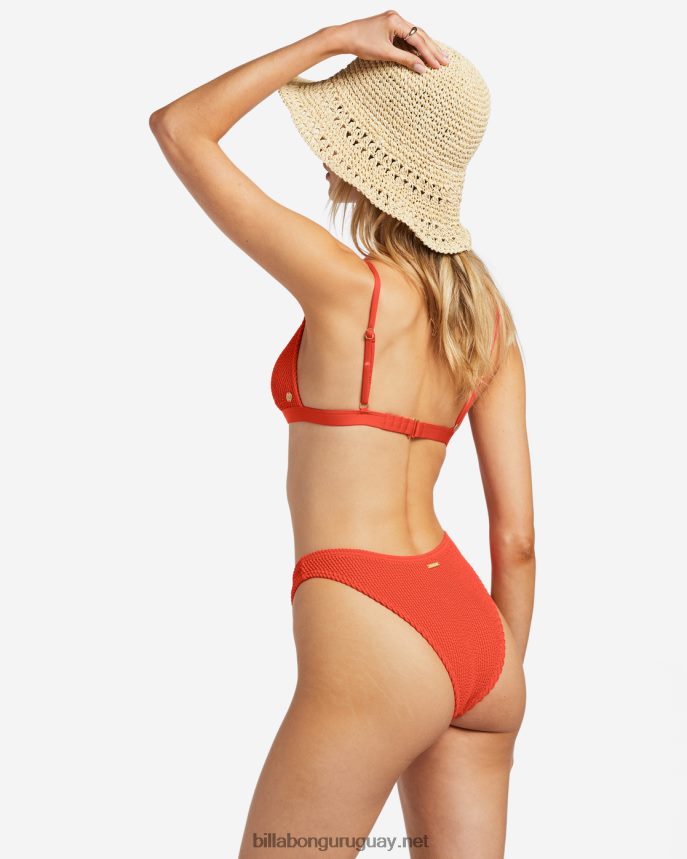 braguitas de bikini de verano para caminatas altas mujer aloha rojo DR68441251 Billabong