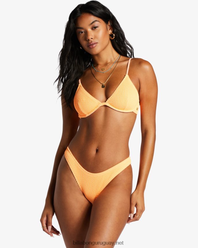 braguitas de bikini de verano para caminatas altas mujer mandarina picante DR68441396 Billabong