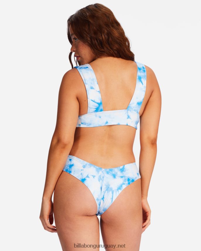 braguitas de bikini fiji descaradas azul blanqueado mujer azul clásico DR68441570 Billabong