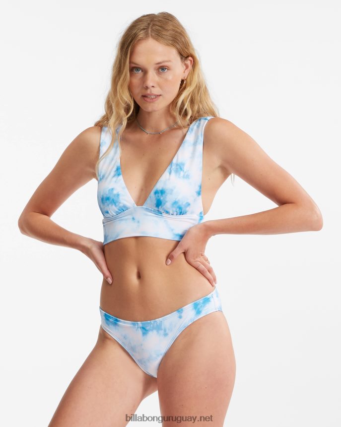 braguitas de bikini lowrider azules blanqueadas mujer azul clásico DR68441572 Billabong