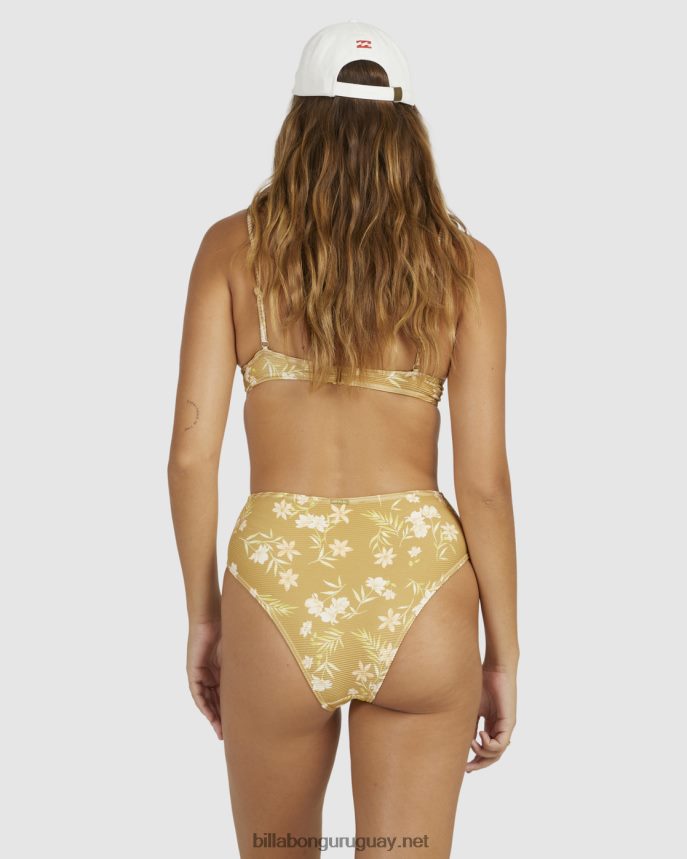 braguitas de bikini piccolo hi-rise maui rider mujer oro mostaza DR68441516 Billabong