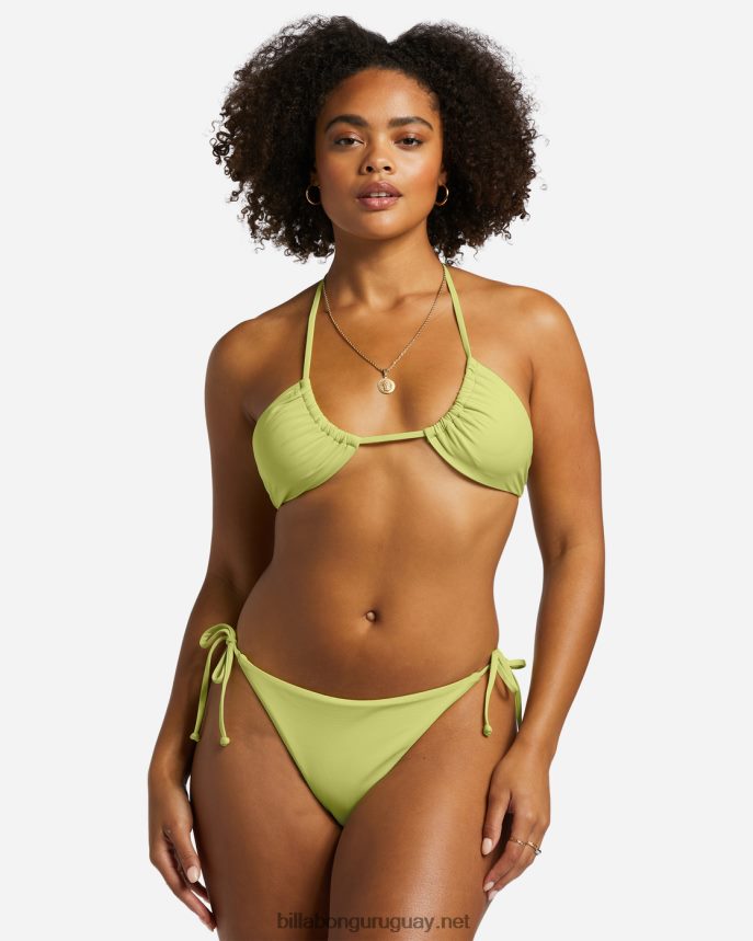 braguitas de bikini tipo tanga con lazo lateral sol searcher mujer lima claro DR68441226 Billabong