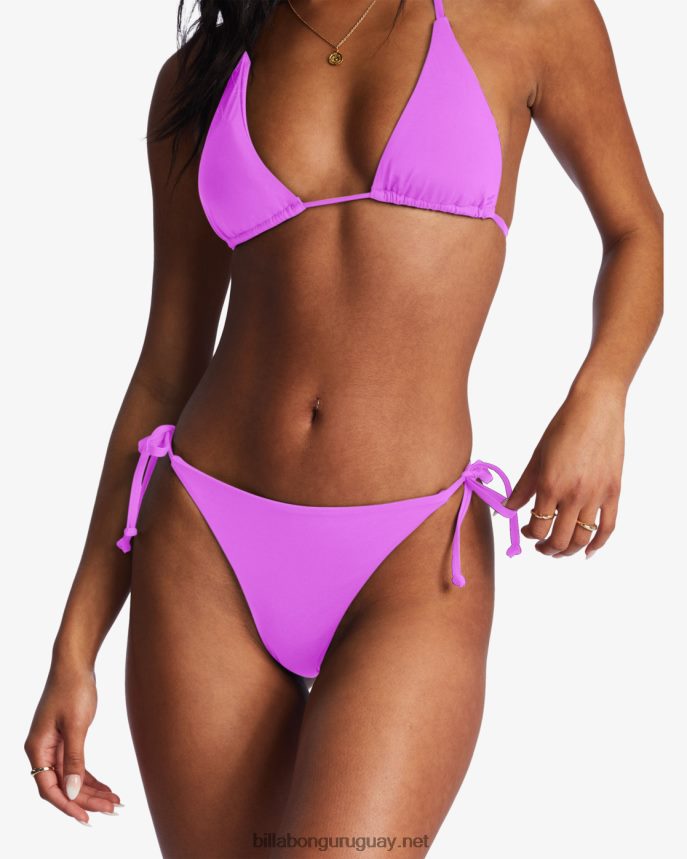 braguitas de bikini tipo tanga con lazo lateral sol searcher mujer orquídea brillante DR68441504 Billabong