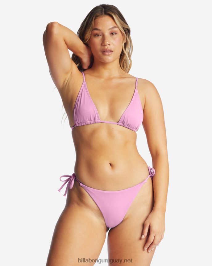 braguitas de bikini tipo tanga con lazo lateral sol searcher mujer paraíso rosa DR68441620 Billabong
