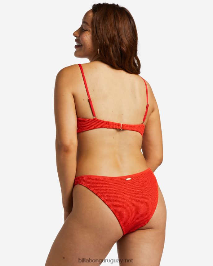 braguitas de bikini tropicales altas de verano mujer aloha rojo DR68441253 Billabong