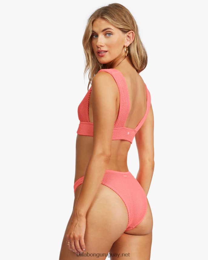 braguitas de bikini tropicales altas de verano mujer enamoramiento de coral DR68441294 Billabong