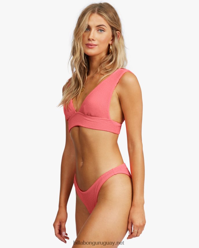 braguitas de bikini tropicales altas de verano mujer enamoramiento de coral DR68441294 Billabong