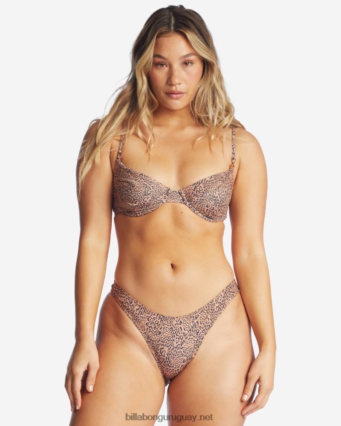 braguitas de biquini de talle alto Hidden Shore Hike mujer caramelo DR68441658 Billabong