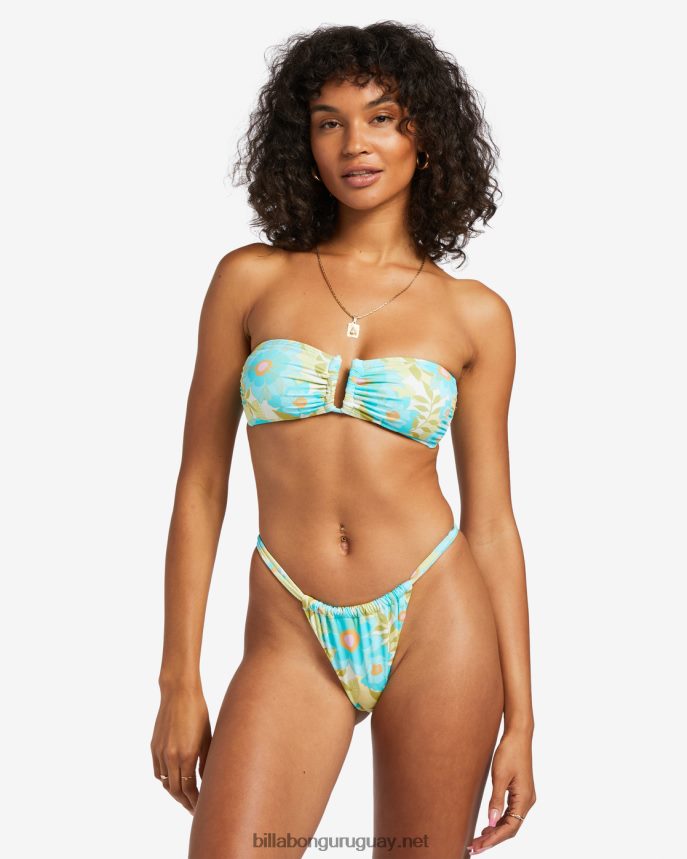 cielo de verano caminata con pliegues braguitas de bikini diminutas mujer multi DR68441162 Billabong