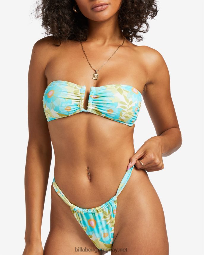 cielo de verano caminata con pliegues braguitas de bikini diminutas mujer multi DR68441162 Billabong