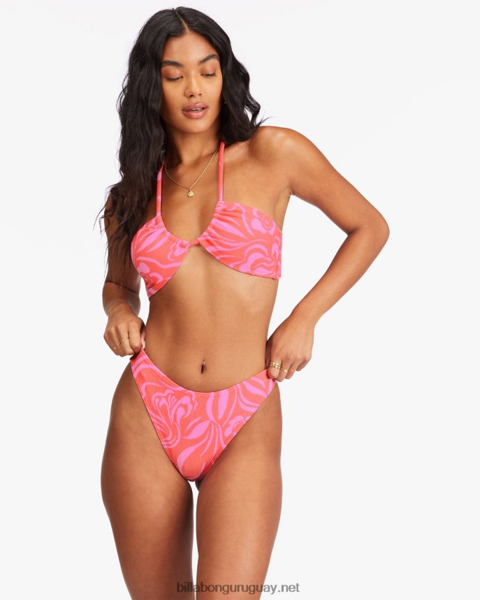 ella es un viaje habana braguitas de bikini mujer coral de la vendimia DR68441552 Billabong