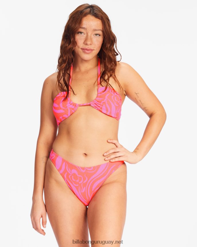 ella es un viaje habana braguitas de bikini mujer coral de la vendimia DR68441552 Billabong