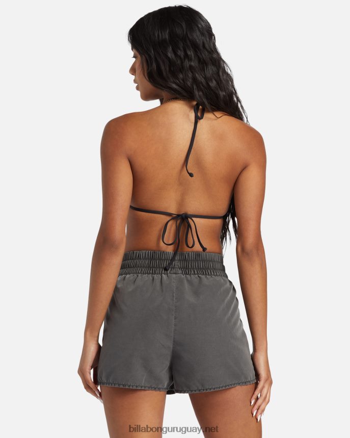 shorts de baño sol searcher con cintura elástica mujer guijarro negro DR68441266 Billabong