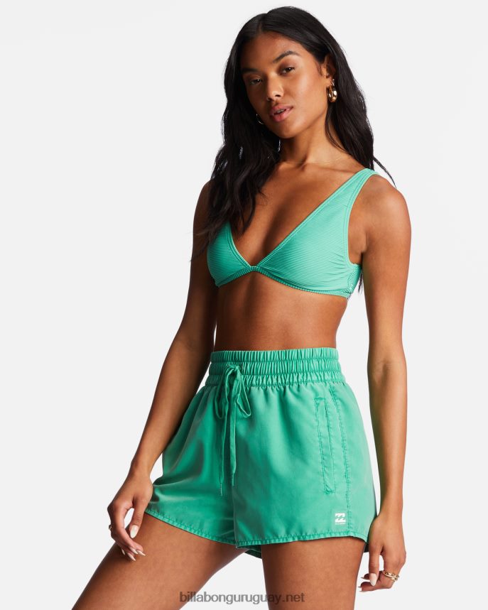 shorts de baño sol searcher con cintura elástica mujer hierba dulce DR68441703 Billabong