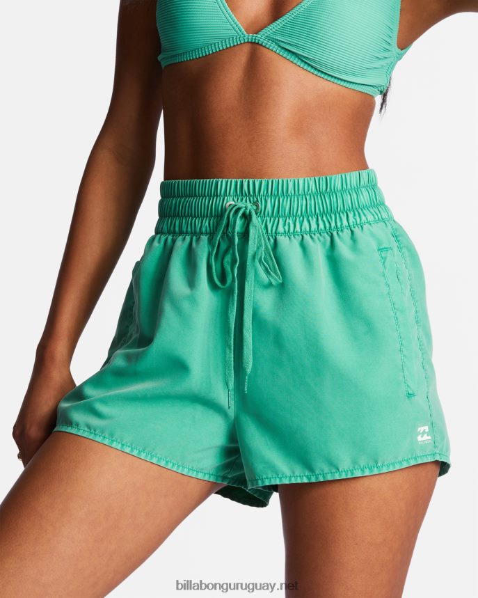shorts de baño sol searcher con cintura elástica mujer hierba dulce DR68441703 Billabong