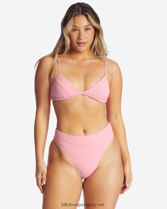 so dazed maui rider braguitas de bikini de talle alto mujer puesta de sol rosa DR68441678 Billabong