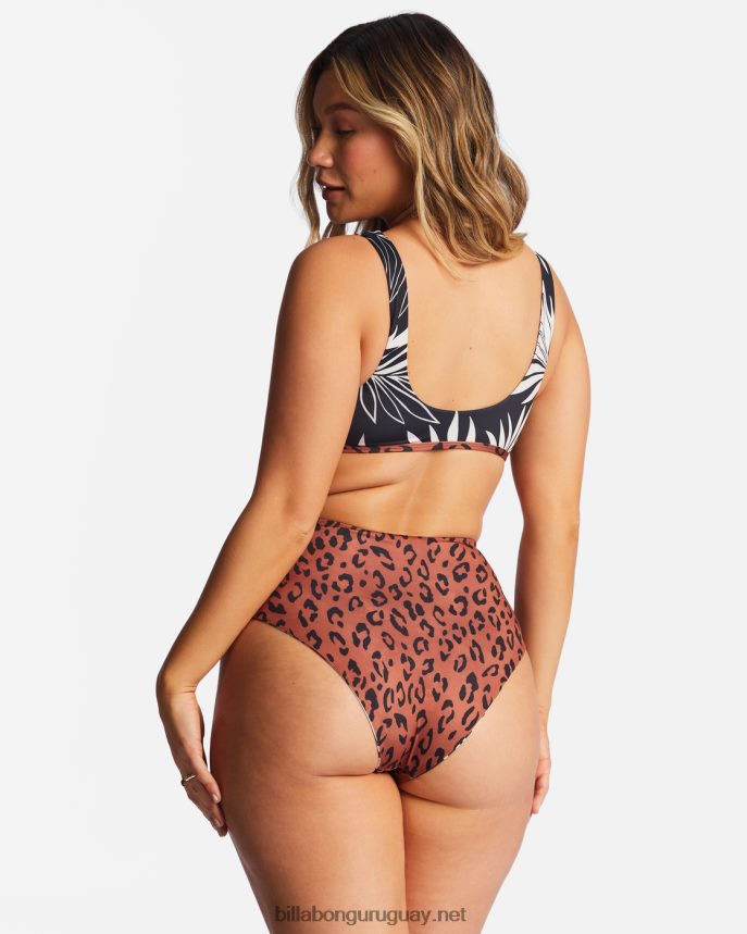 spotted in paradise hi retro braguitas de bikini de pernera alta reversibles mujer multi DR68441437 Billabong