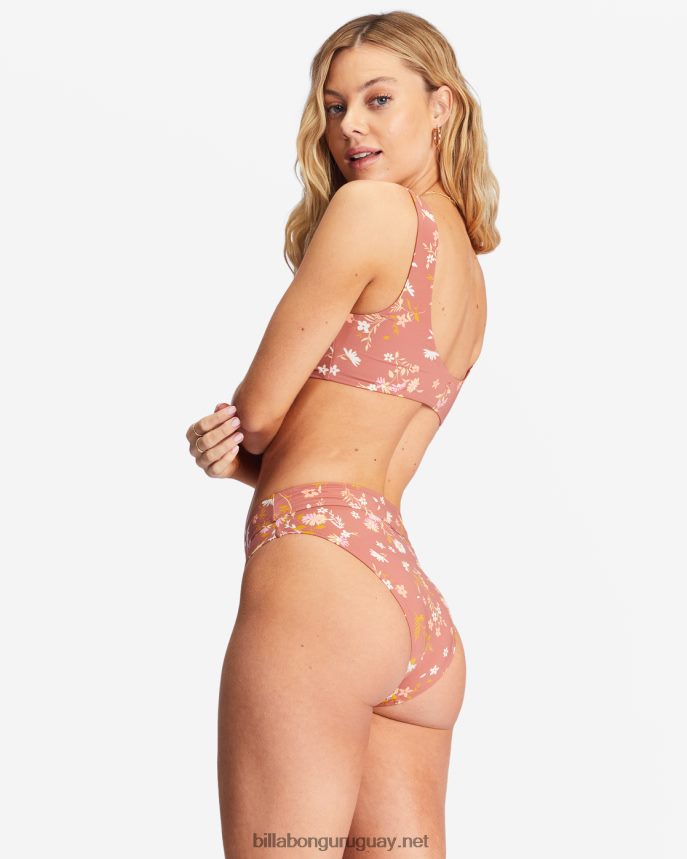 susurrame braguitas de bikini de talle alto maui rider mujer chocolate dulce DR68441521 Billabong