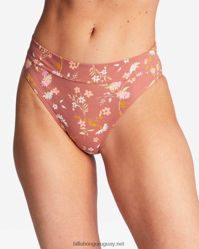 susurrame braguitas de bikini de talle alto maui rider mujer chocolate dulce DR68441521 Billabong