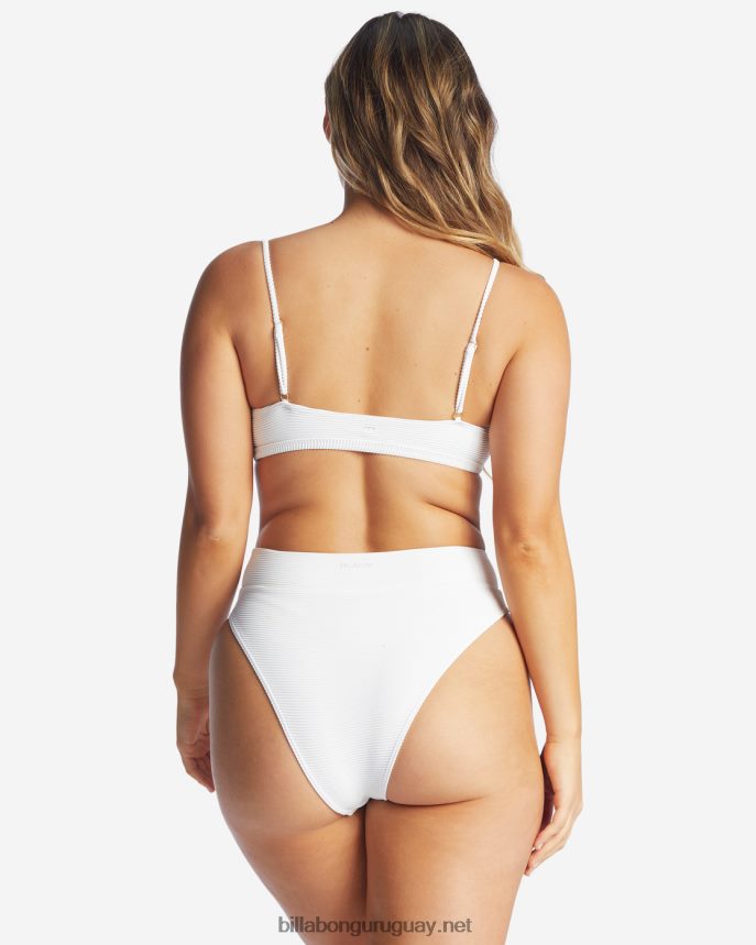 tanlines rise braguitas de bikini de talle alto mujer blanco DR68441654 Billabong
