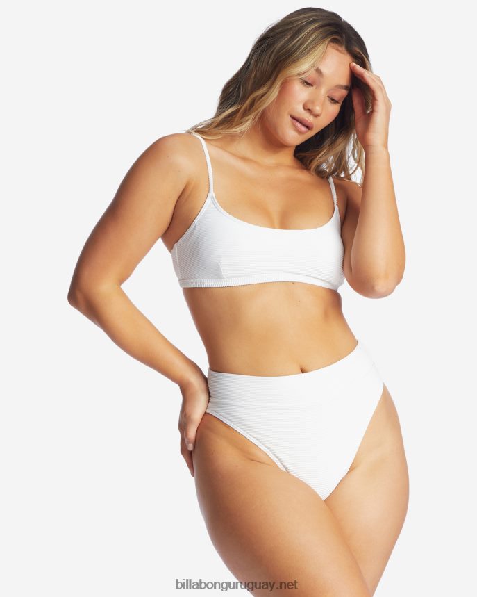 tanlines rise braguitas de bikini de talle alto mujer blanco DR68441654 Billabong