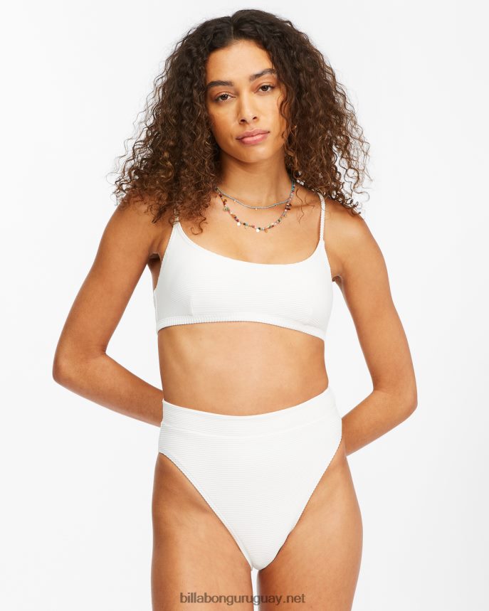 tanlines rise braguitas de bikini de talle alto mujer blanco DR68441654 Billabong