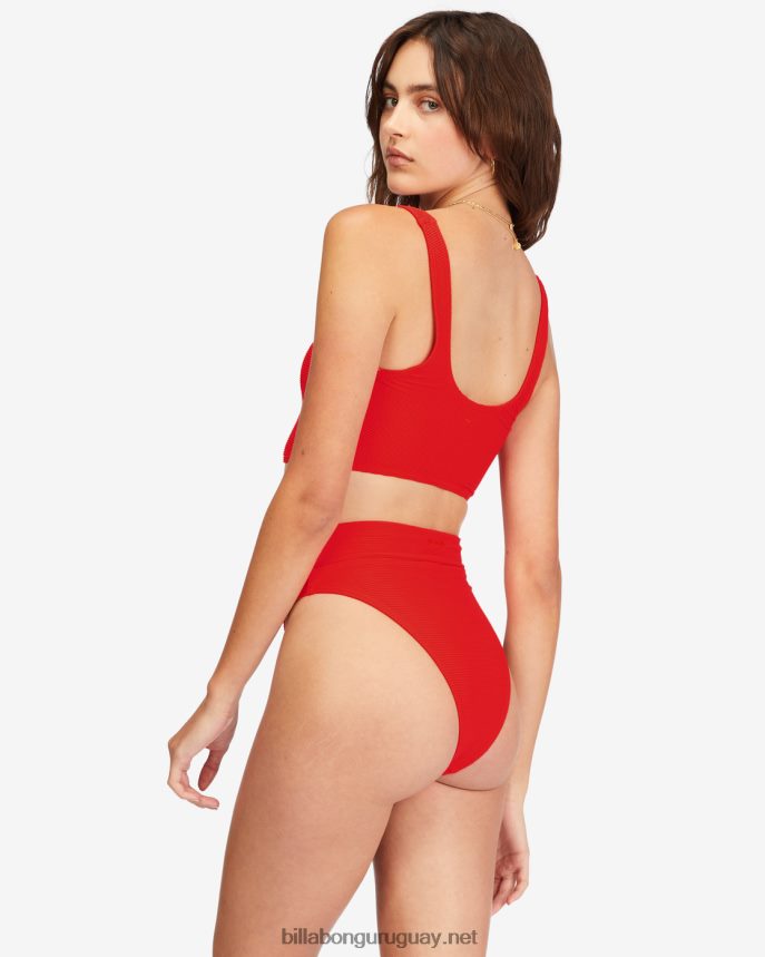 tanlines rise braguitas de bikini de talle alto mujer guindilla DR68441536 Billabong