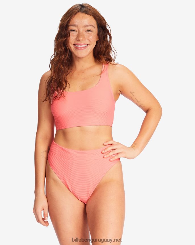 tanlines rise braguitas de bikini de talle alto mujer sorbete DR68441606 Billabong
