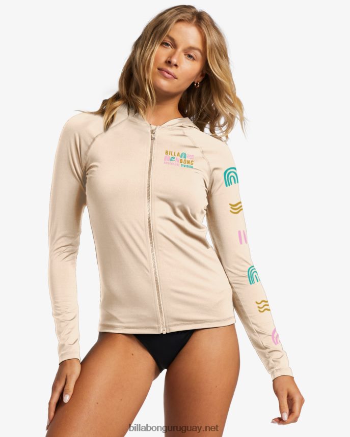 a/div manga larga con cremallera upf 50 rashguard mujer gorra blanca DR68442546 Billabong