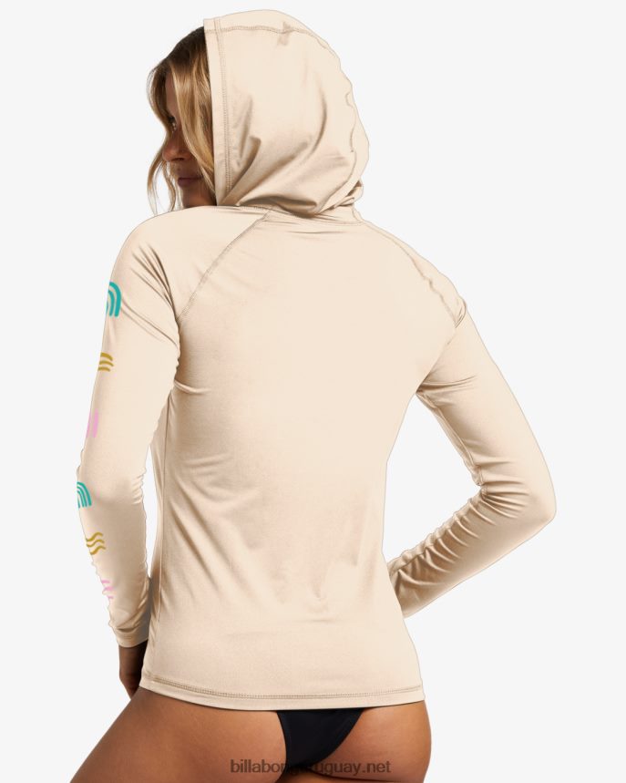 a/div manga larga con cremallera upf 50 rashguard mujer gorra blanca DR68442546 Billabong