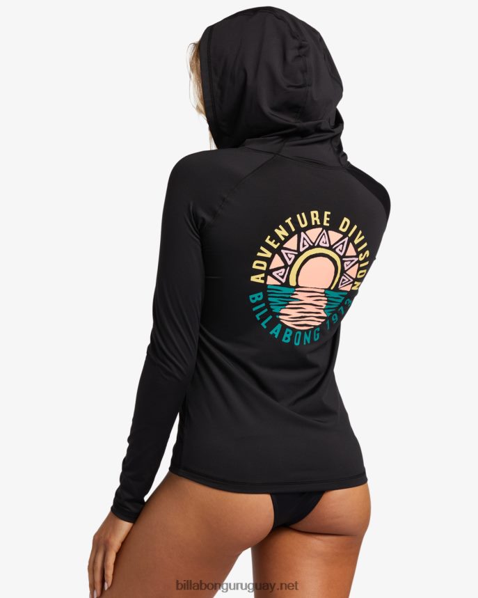 a/div manga larga con cremallera upf 50 rashguard mujer negro DR68442547 Billabong
