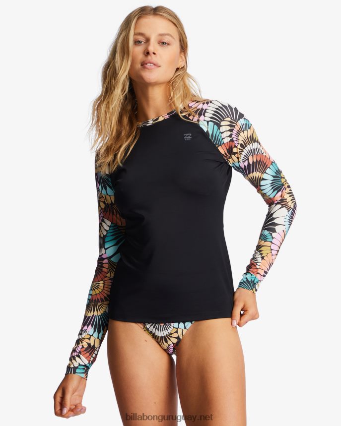 rashguard de manga larga a/div upf 50 mujer negro multi DR68442832 Billabong