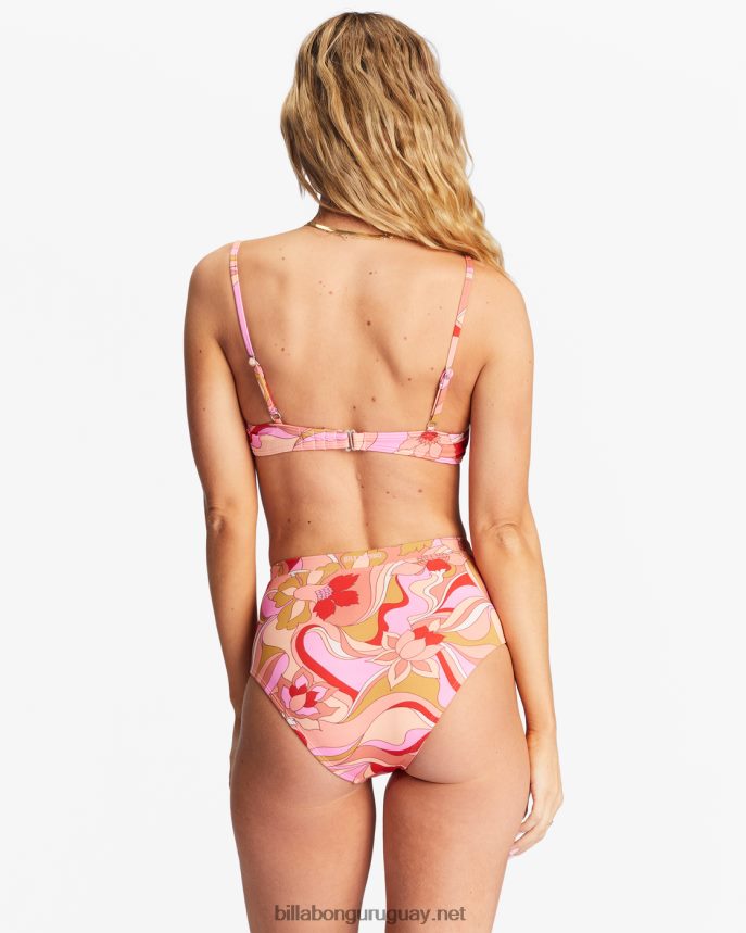 Top de bikini tipo bralette cuadrado muy maravilloso mujer multi DR68441315 Billabong