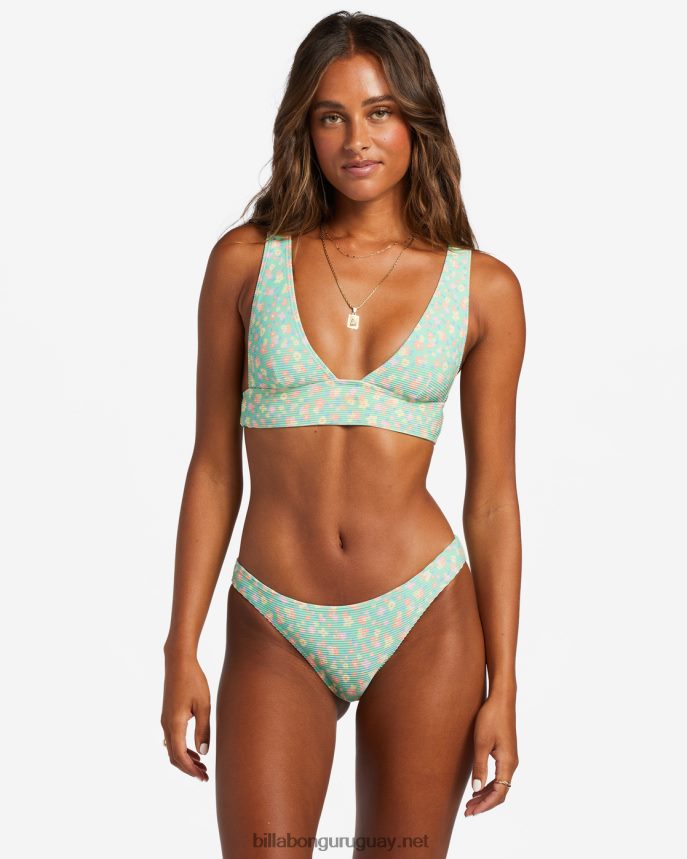 i sea you tanlines sumergir la parte superior del bikini mujer menta verde DR68441197 Billabong