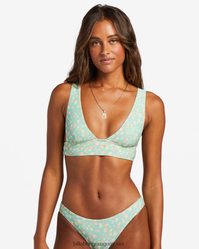 i sea you tanlines sumergir la parte superior del bikini mujer menta verde DR68441197 Billabong